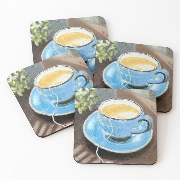 Item preview, Morning Tea – Original Still Life Oil Painting designed and sold by LaurenOliverArt.