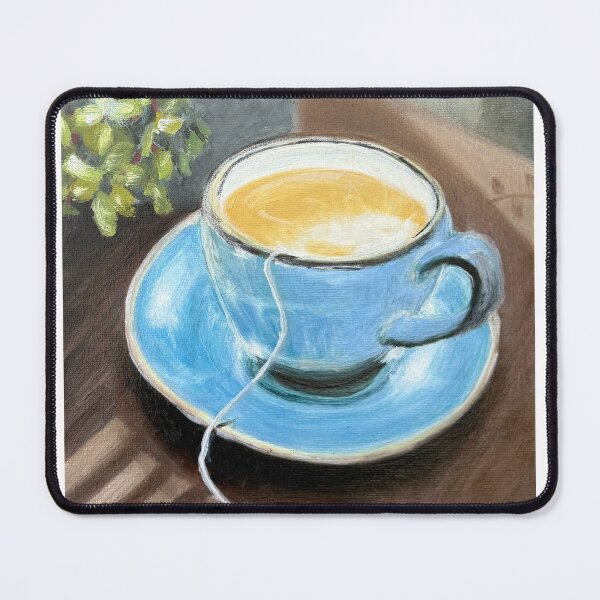 Item preview, Morning Tea – Original Still Life Oil Painting designed and sold by LaurenOliverArt.