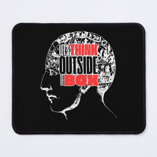 Item preview, Let´s Think Outside the box - Creative Mindset (Black edition) designed and sold by PascoalSimoes.