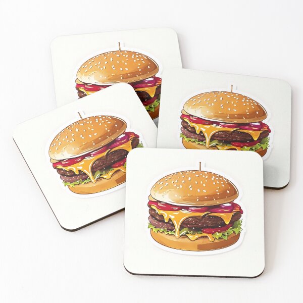Item preview, Diner Classic: 1950s Retro Hamburger Dripping Chee designed and sold by Mercella-Inc.