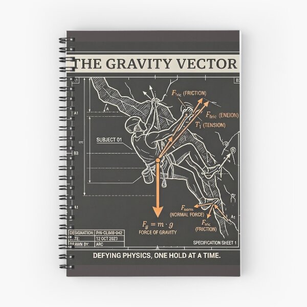 Item preview, The Gravity Vector Defying Physics Climbing Engineering Humor designed and sold by The Mechatronic Lab.