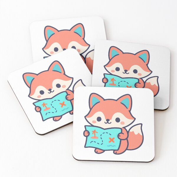 Item preview,  Adventure Awaits Fox - Cute Kawaii Explorer Sticker  designed and sold by foryouandyours.