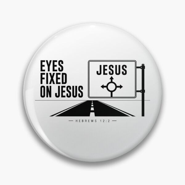Item preview, Eyes fixed on Jesus - Minimalist Christian Streetwear Design – Hebrews 12:2 designed and sold by ByJeffro.