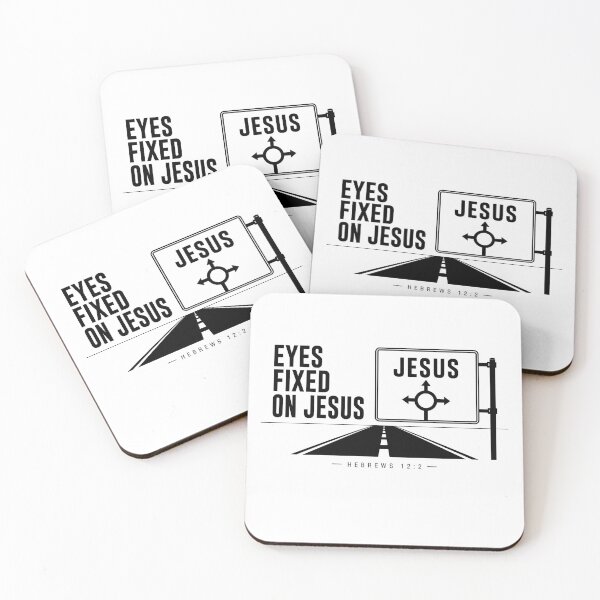 Item preview, Eyes fixed on Jesus - Minimalist Christian Streetwear Design – Hebrews 12:2 designed and sold by ByJeffro.