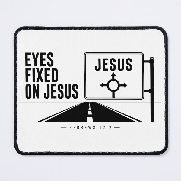 Item preview, Eyes fixed on Jesus - Minimalist Christian Streetwear Design – Hebrews 12:2 designed and sold by ByJeffro.