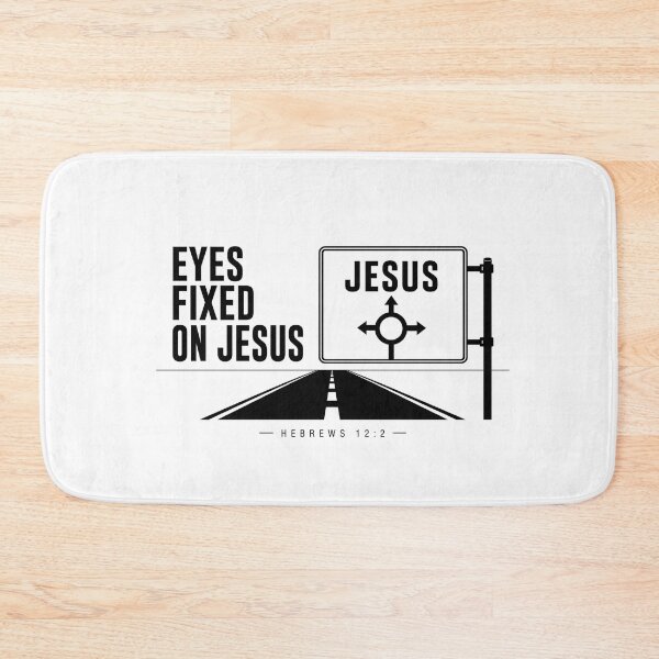 Item preview, Eyes fixed on Jesus - Minimalist Christian Streetwear Design – Hebrews 12:2 designed and sold by ByJeffro.