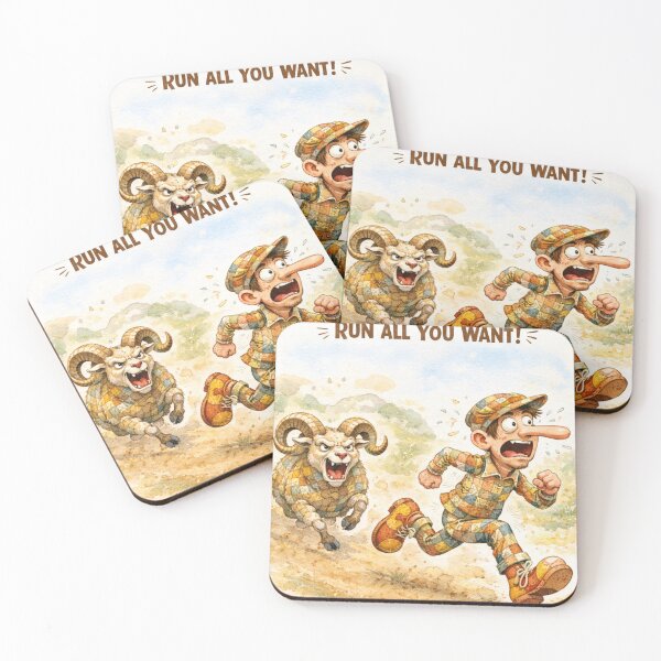 Item preview, Goat Chasing Man designed and sold by OnePercent992.
