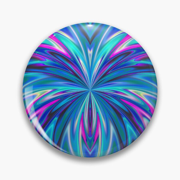Item preview, Abstract Fractal Butterfly 26 (Blue, Teal, Pink) designed and sold by SXW Designs.