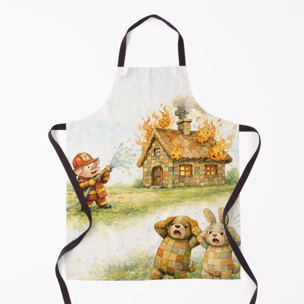 Item preview, Pig Firefighter Burning House designed and sold by OnePercent992.