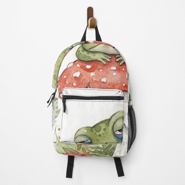Item preview, Tired But Trying Cottagecore Frog and Mushroom designed and sold by MintedMinds.