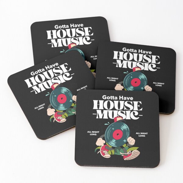 Item preview, HOUSE MUSIC - Groovy Vinyl Guy (White)  designed and sold by Discothreadz.