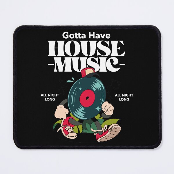 Item preview, HOUSE MUSIC - Groovy Vinyl Guy (White)  designed and sold by Discothreadz.