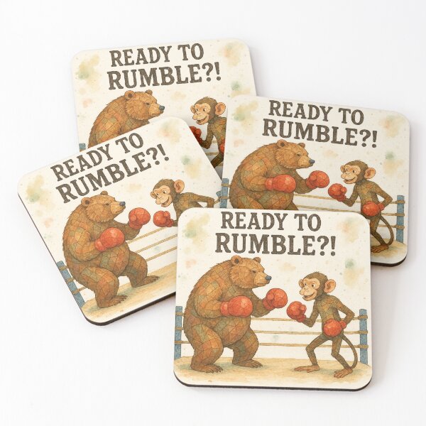 Item preview, Bear and Monkey Boxing designed and sold by OnePercent992.