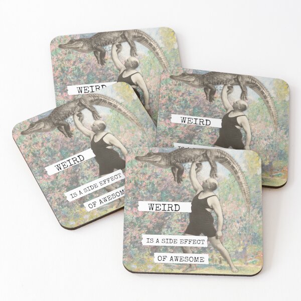 Item preview, Inspirational Collage: "Weird is a side effect of Awesome" designed and sold by SouthPrints.