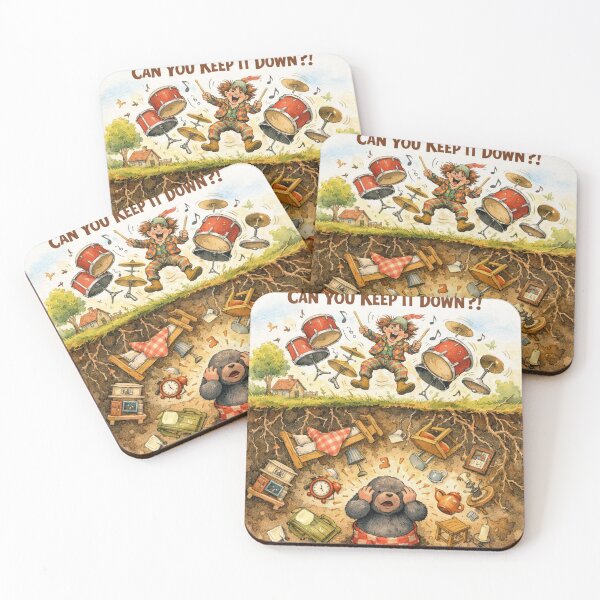 Item preview, Drummer and Crazy Mole designed and sold by OnePercent992.