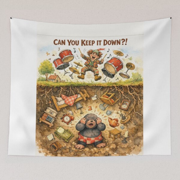 Item preview, Drummer and Crazy Mole designed and sold by OnePercent992.
