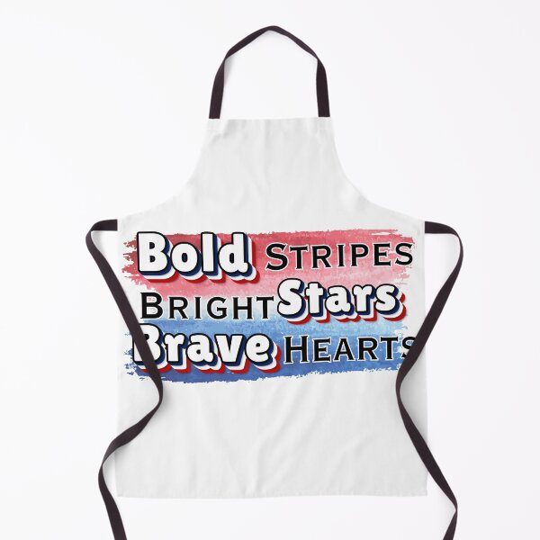 Item preview, Bold Stripes Bright Stars Brave Hearts — Patriotic 4th of July USA T-Shirt designed and sold by DonnaRaine.