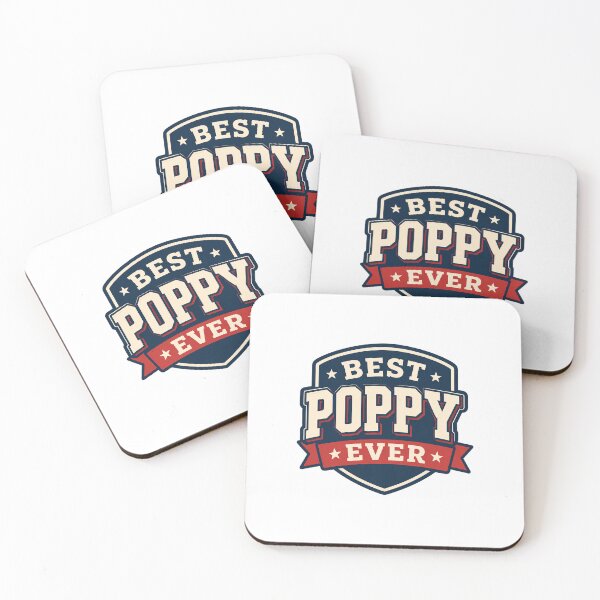Item preview, Best Poppy Ever Shield Badge | Grandpa Father's Day Gift designed and sold by EastEndTownie.