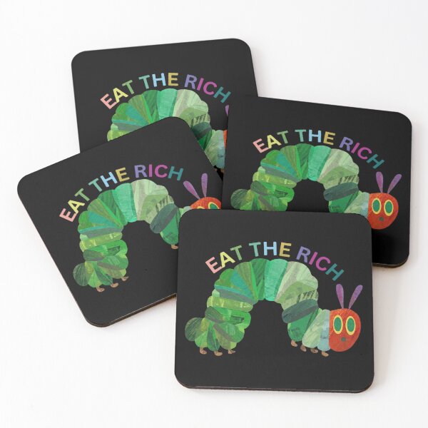 Item preview, Eat The Rich Hungry Caterpillar Retro Aesthetic designed and sold by Grace-Cop.