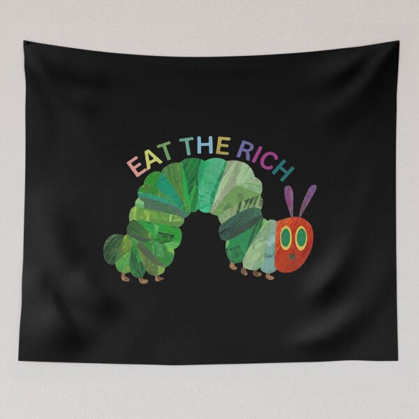 Item preview, Eat The Rich Hungry Caterpillar Retro Aesthetic designed and sold by Grace-Cop.
