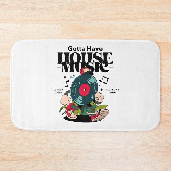 Item preview, HOUSE MUSIC - Groovy Vinyl Guy (Black)  designed and sold by Discothreadz.