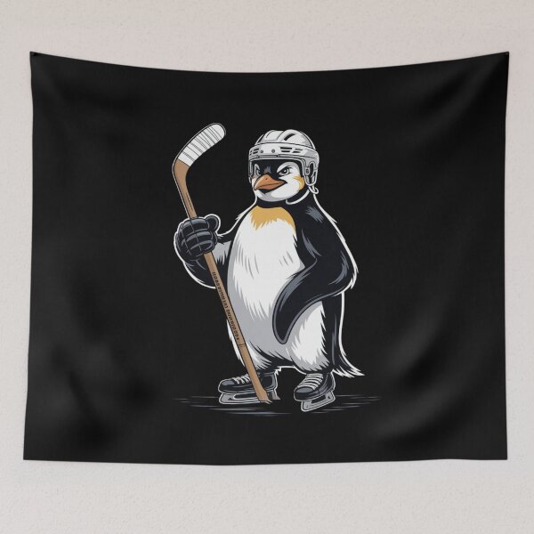 Item preview, Cool Penguin Playing Hockey Wild Animal Sport Lover designed and sold by Dabbing Turtle Designs.