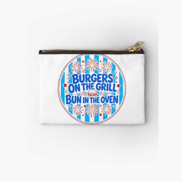 Item preview, Burgers On The Grill Bun In The Oven Pregnancy Announcement - Funny Baby Reveal for Expecting Parents designed and sold by CutOutIdols.