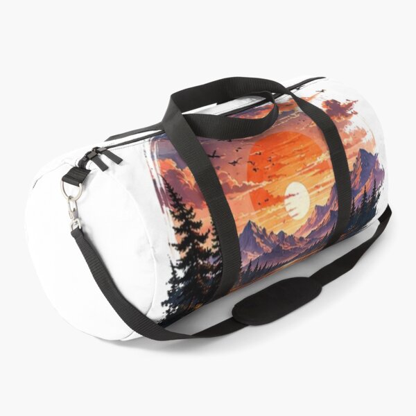 Item preview, Wild Serenity – Majestic Deer Sunset Mountain Landscape Art designed and sold by novaduman.