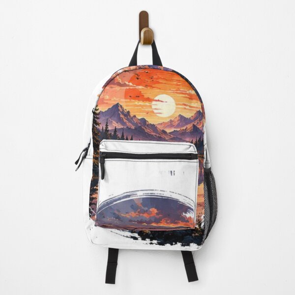 Item preview, Wild Serenity – Majestic Deer Sunset Mountain Landscape Art designed and sold by novaduman.