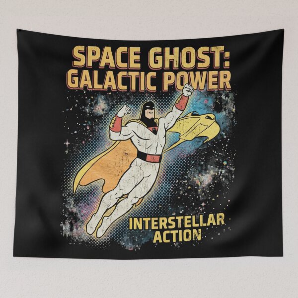 Item preview, Retro Galactic Phantom – Vintage Cosmic Superhero Art designed and sold by Thogan0416.