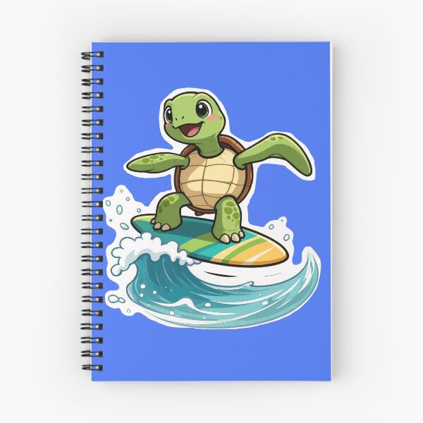 Item preview, Surfing Sea Turtle – Cute Cartoon Ocean Rider designed and sold by shorethings.