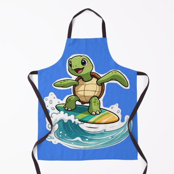 Item preview, Surfing Sea Turtle – Cute Cartoon Ocean Rider designed and sold by shorethings.