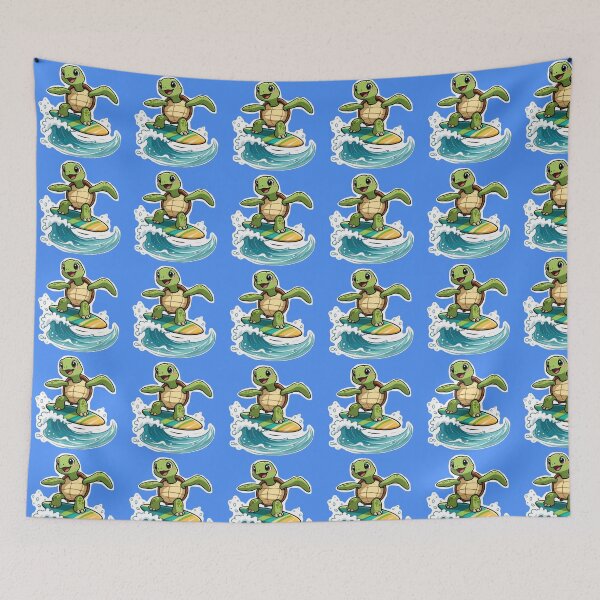 Item preview, Surfing Sea Turtle – Cute Cartoon Ocean Rider designed and sold by shorethings.