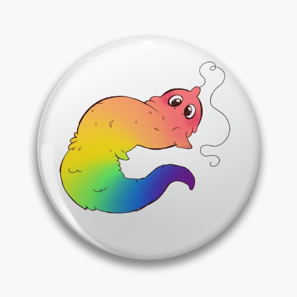 Item preview, Rainbow pride worm on a string designed and sold by butteredOWO.