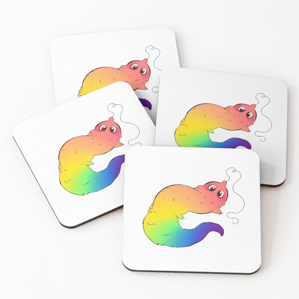 Item preview, Rainbow pride worm on a string designed and sold by butteredOWO.
