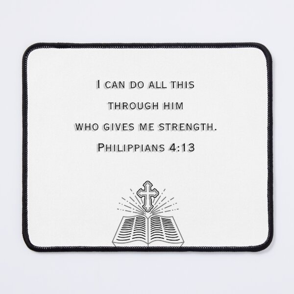 Item preview, Philippians 4:13 Verse designed and sold by Faithful-Canvas.
