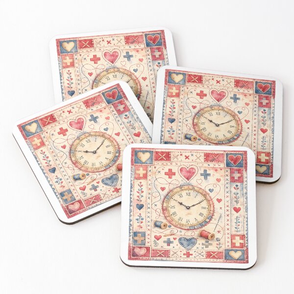 Item preview, Vintage Clock Hearts designed and sold by OnePercent992.