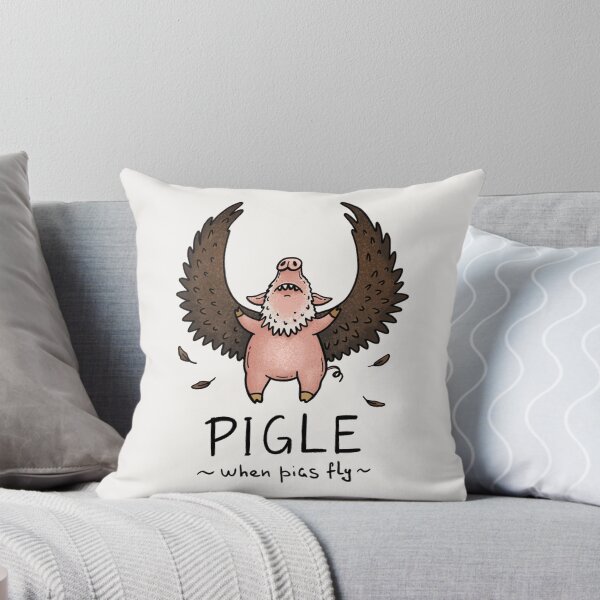 Item preview, Pigle | Funny Flying Pig Eagle Mashup T-Shirt | When Pigs Fly Cartoon Animal Art designed and sold by Aida Drogan.