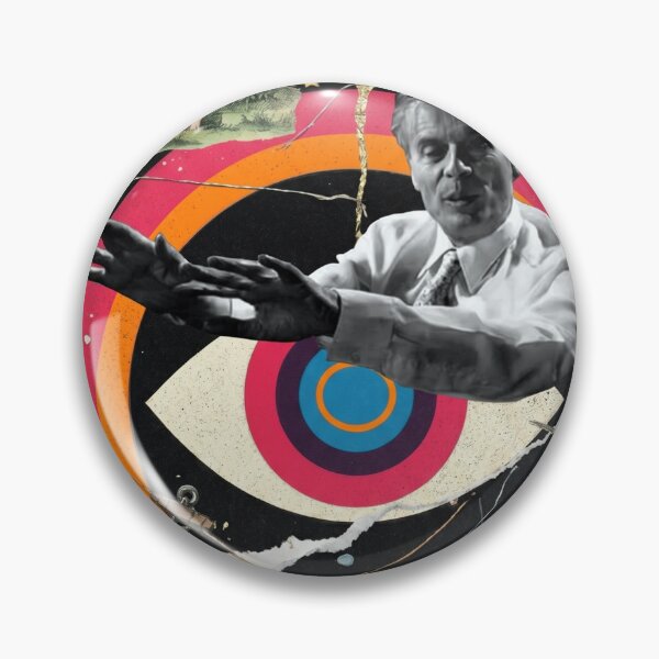 Item preview, Aldous Huxley Retro Vision Digital Collage designed and sold by Mystikos Art.