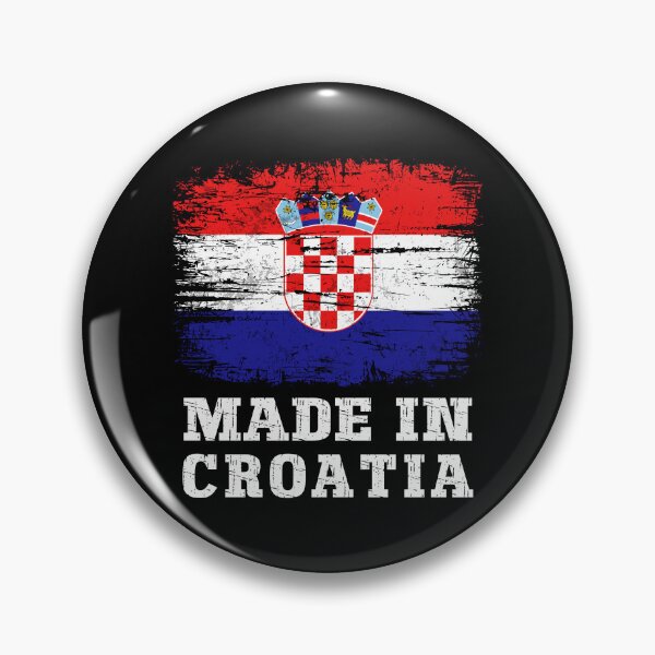 Item preview, Retro Made in Croatia Flag - Distressed Croatian Heritage designed and sold by Dmetalx Art Apparel.