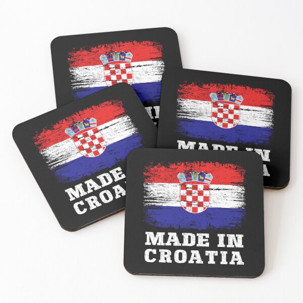 Item preview, Retro Made in Croatia Flag - Distressed Croatian Heritage designed and sold by Dmetalx Art Apparel.