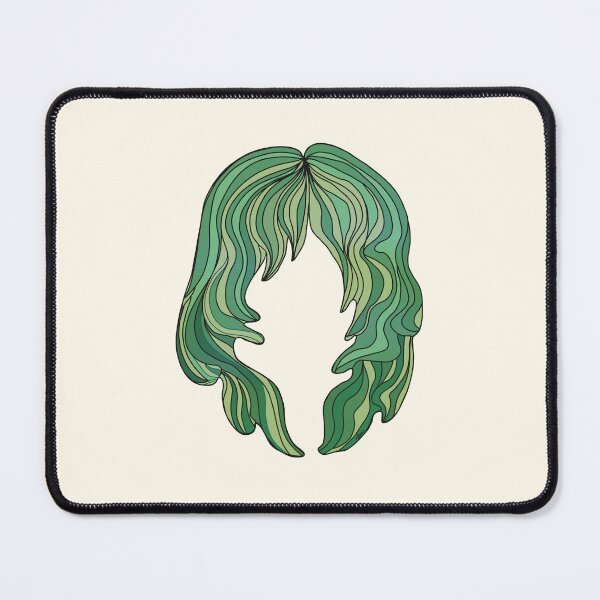 Item preview, Groovy Forest Green Mermaid Hair Silhouette designed and sold by Karin Taylor.