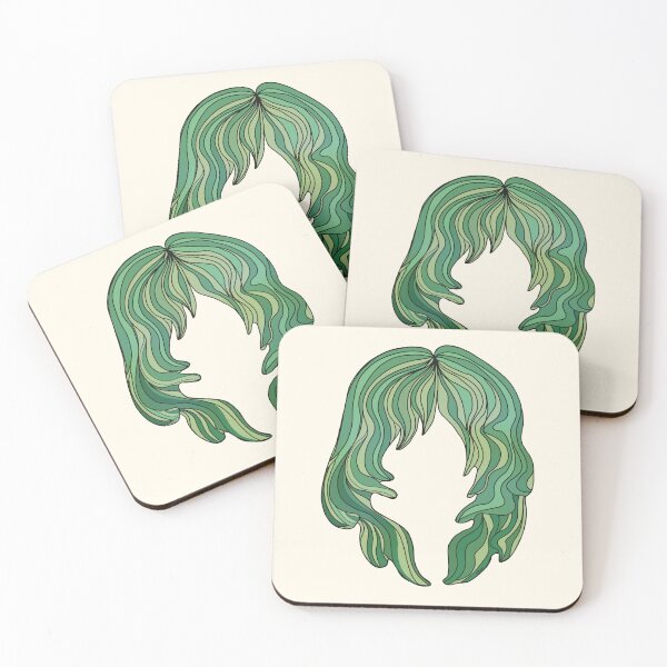 Item preview, Groovy Forest Green Mermaid Hair Silhouette designed and sold by Karin Taylor.