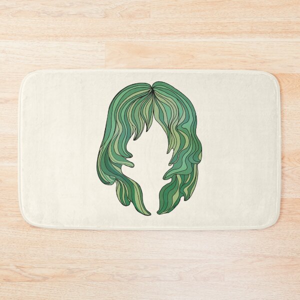 Item preview, Groovy Forest Green Mermaid Hair Silhouette designed and sold by Karin Taylor.