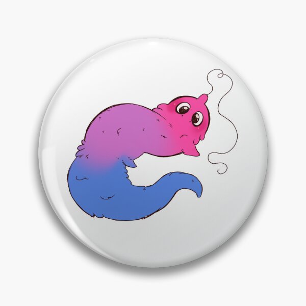 Item preview, Bisexual pride worm on a string designed and sold by butteredOWO.