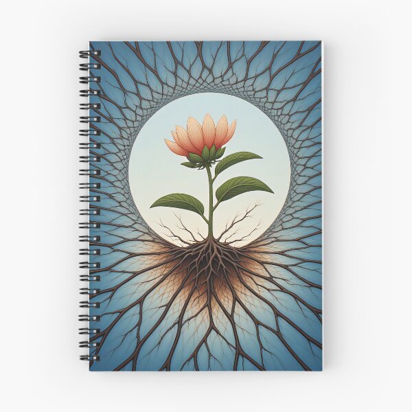 Item preview, Flower growth is symbolically represented through roots. designed and sold by Mianku | Für das Leben.