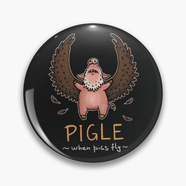 Item preview, Pigle | Flying Pig Eagle Graphic Tee | Funny Animal Pun Illustration for Dark Shirts designed and sold by Aida Drogan.