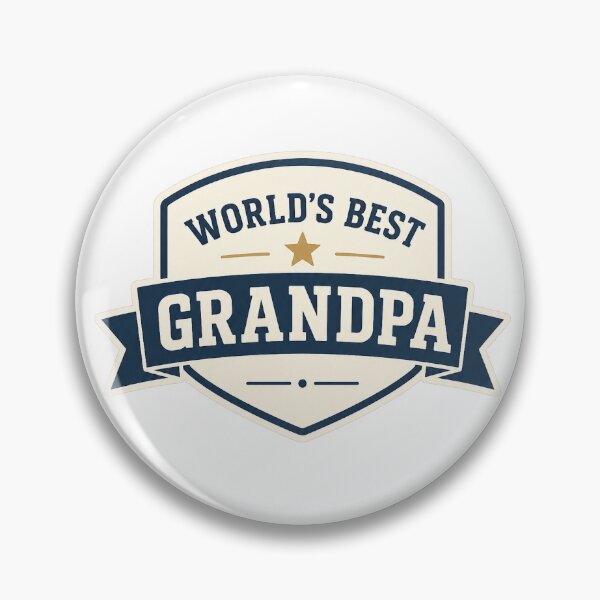 Item preview, World's Best Grandpa Vintage Badge designed and sold by EastEndTownie.