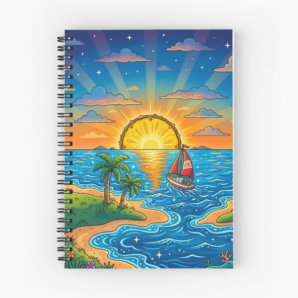 Item preview, Pineapple Sunset Tropical Beach Sailboat Art designed and sold by digitalbob60.