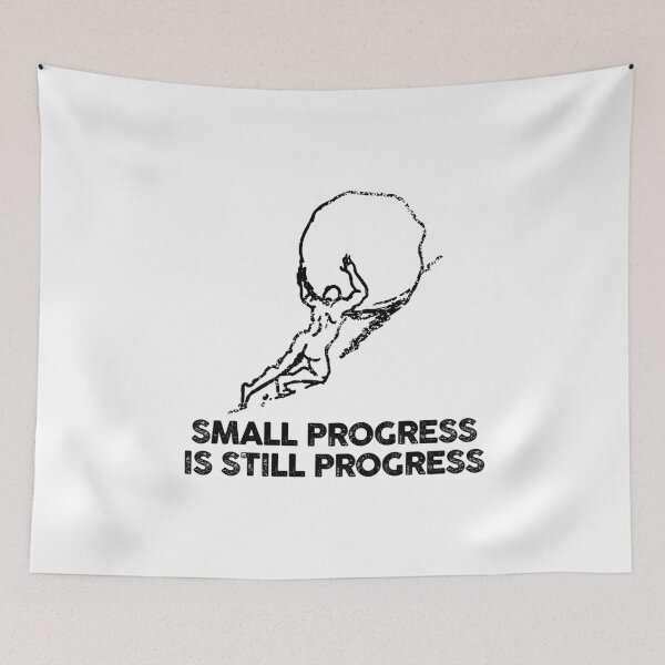 Item preview, small progress is still progress (mental health) designed and sold by remerasnerdas.